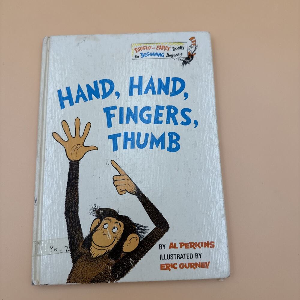 Hand, Hand, Fingers. Thumb, Book Club Edition#5, 1969 Bright & Early Book